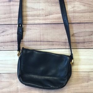 Tignanello Navy Blue Leather Purse